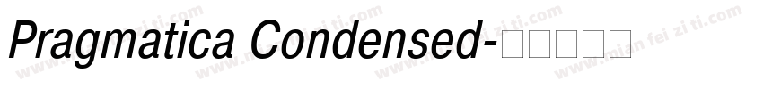Pragmatica Condensed字体转换